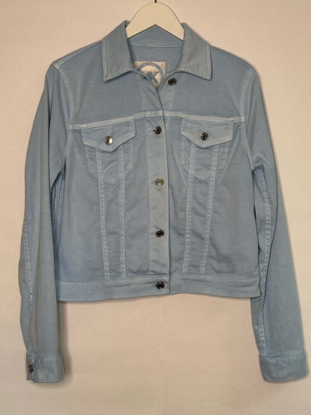 Michael Kors Light Blue Denim Jean Jacket - Classic Designer Jean Jacket